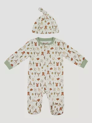 Wrangler Baby Zip Coverall with Hat:Sheriff:0-3