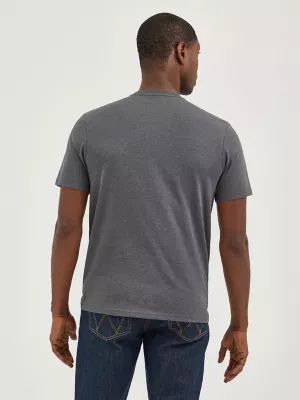 Men's Skeleton Cowboy Graphic T-Shirt in Asphalt