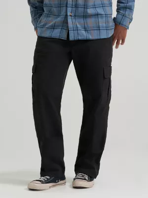 Men's Fleece Lined Cargo Pant in Black