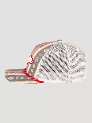 Southwest Print Baseball Cap:Red/White/Blue:One Size