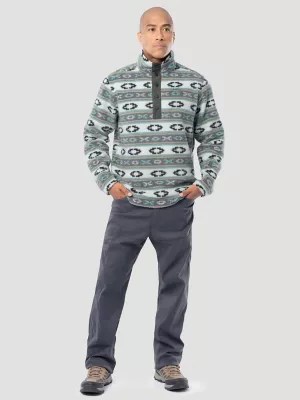 Men's Wrangler ATG™ Sherpa Pattern Pullover in Grey