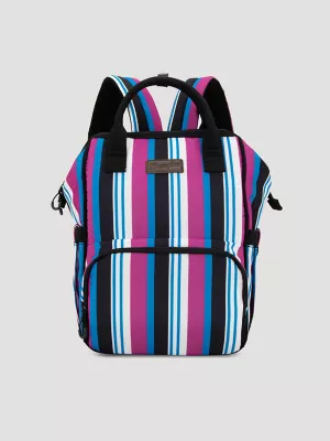 Brushpopper Stripe Backpack:Hot Pink:One Size