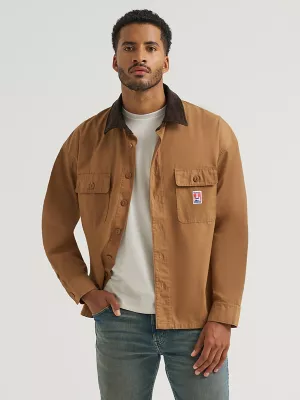 Men's Casey Jones Canvas Overshirt in Toasted Coconut