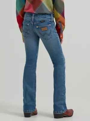 Girl's Wrangler x Lainey Wilson Boot Huggers in Wrangler Blue Wash