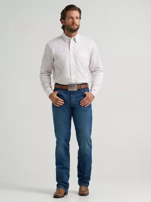 Mens Cody Johnson 1 Pocket Button Shirt:Ruby Dots:XXL