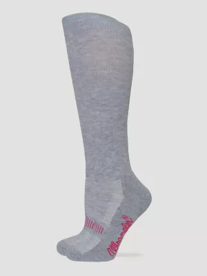 Womens Western Boot Sock:Grey:M