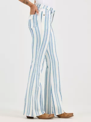 Women's Wrangler Retro® Striped Bailey High Rise Flare Jean in Gabby
