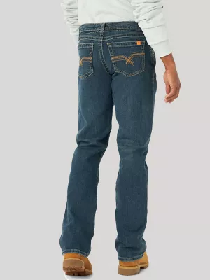 Men’s Wrangler® 20X® No. 42 Flame Resistant Vintage Bootcut Work Jean in Dark Denim