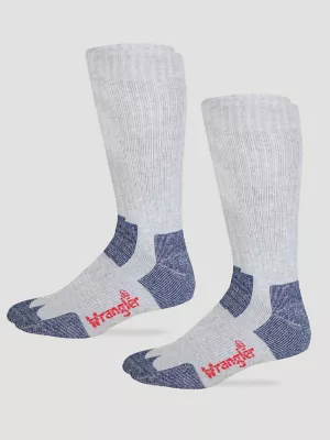 Mens RIGGS Steel Toe Boot Sock:Grey:L