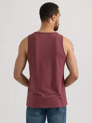 Men's Front Graphic Tank in Port