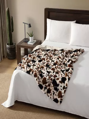 Wrangler Homestead Printed Throw:Brown/White:One Size