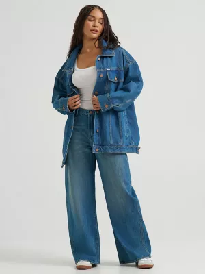Women's Oversized Mega Trucker Jacket in Ace