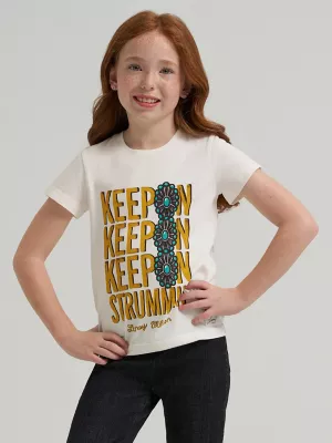 Girl Wrg x LW Keep On Strummin Reg Fit Tee:Cream:M