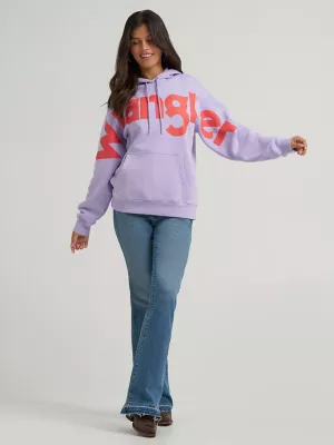 Women's Wrangler Bold Logo Hoodie in White