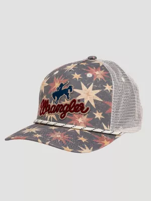 Rodeo Stars Baseball Cap:Red/White/Blue:One Size