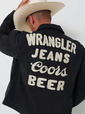 Wrangler x Coors Pinnacle Jacket in Washed Black