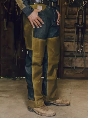 Filson x Wrangler Two-Tone Adventure Jean in Indigo/Tan