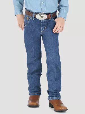 Boy's Wrangler® George Strait Cowboy Cut® Original Fit Jean (8-20) in Heavy Stone Denim