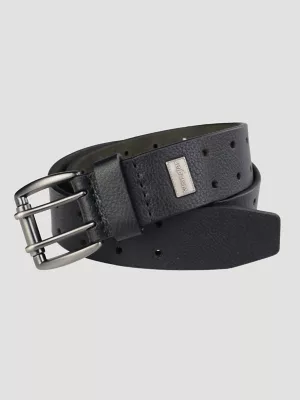 Men's Perforated Belt in Black