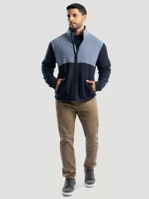 Men's Wrangler ATG™ Color Block Mock Neck Jacket in Grey/Black