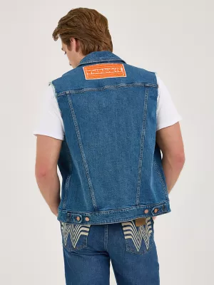 Wrangler x Whataburger Men's Cut-Off Vest in Rodeo Dust Fade