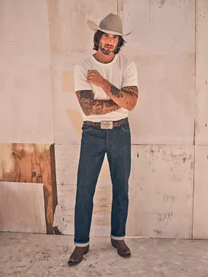 Men's Cone Denim White Oak Selvedge Jean in Raw Indigo