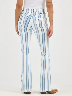 Women's Wrangler Retro® Striped Bailey High Rise Flare Jean in Gabby