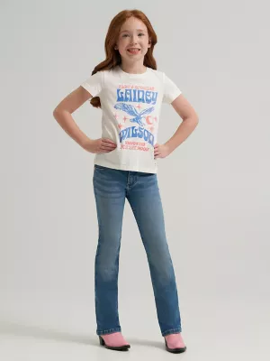 Girl's Wrangler x Lainey Wilson Lonestar Tee in White