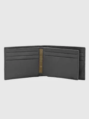 Mens Slim Flip Wallet:Black:One Size