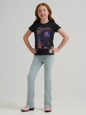 Girl's Wrangler x Lainey Wilson Moon Tee in Black