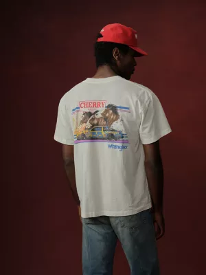 Wrangler x Cherry Horsepower T-Shirt in Cream