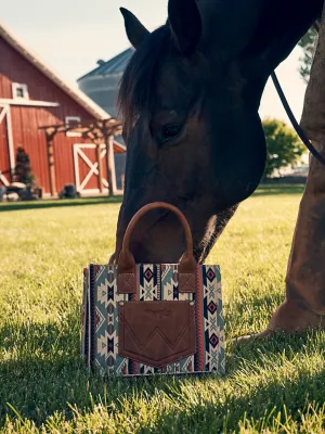 Southwest Print Mini Tote:Green:One Size