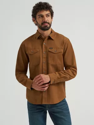 Men's Wrangler® Epic Soft™ Stretch Twill Shirt in Dachshund