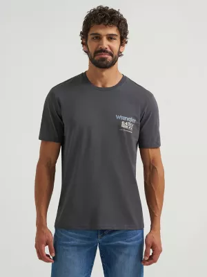 Wrangler Reissue Steer Wrestling TShirt:Charcoal:M