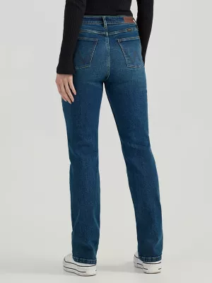 Women's Wrangler® High Rise True Straight Leg Jean in Ivy