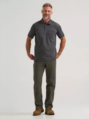 Wrangler® RIGGS Workwear® Performance Knit Polo in Asphalt Heather