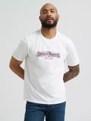 Wrangler Reissue Brushpopper Graphic T-Shirt in Bright White
