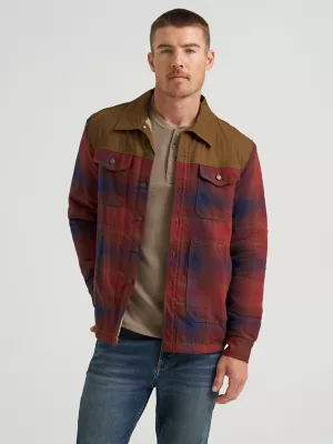 Mens Outpost Heavyweight Shirt Jacket in Maritime Red