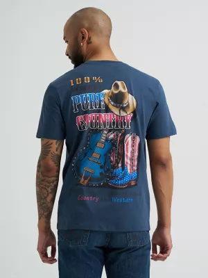 Wrangler Reissue Pure Country T-Shirt in Midnight Navy