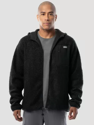 Men's Wrangler ATG™ Sherpa Zip Front Jacket in Black Caviar