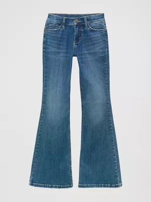 Girl's Wrangler Bespoke Flare Jean in Lily