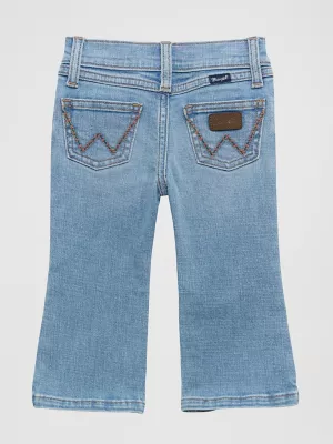 Little Girl's W Stitched Bootcut Jean in Kelsey