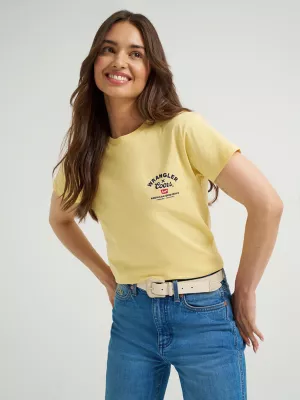 Wrangler x Coors Women's Colorado Tee in Buff Yellow