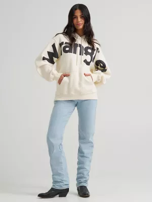 Women's Wrangler Bold Logo Hoodie in White