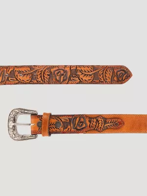 Boy's Emboss Edge Belt in Brown