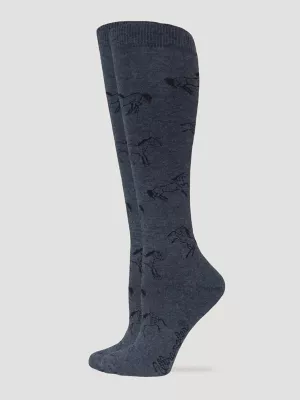 Horse Boot Sock:Charcoal:M
