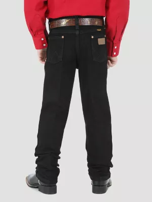 Boy's Wrangler® Cowboy Cut® Original Fit Jean (4-7) in Overdyed Black