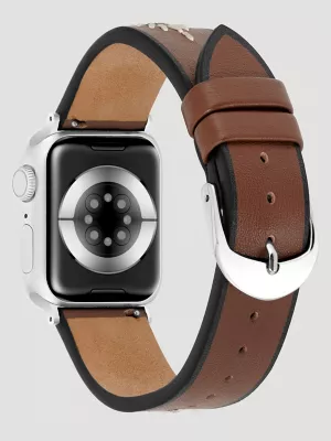 Embroidery Strap Universal Watchband:Brown:One Size: