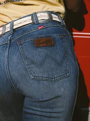 Wrangler x Coors Bailey Flare Jean in Golden Blue