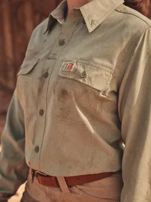 Women's Wrangler RIGGS Workwear® Lightweight Vented Work Shirt in Hedge Green